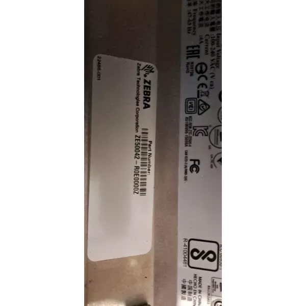 ZEBRA TECHNOLOGIES ZE500