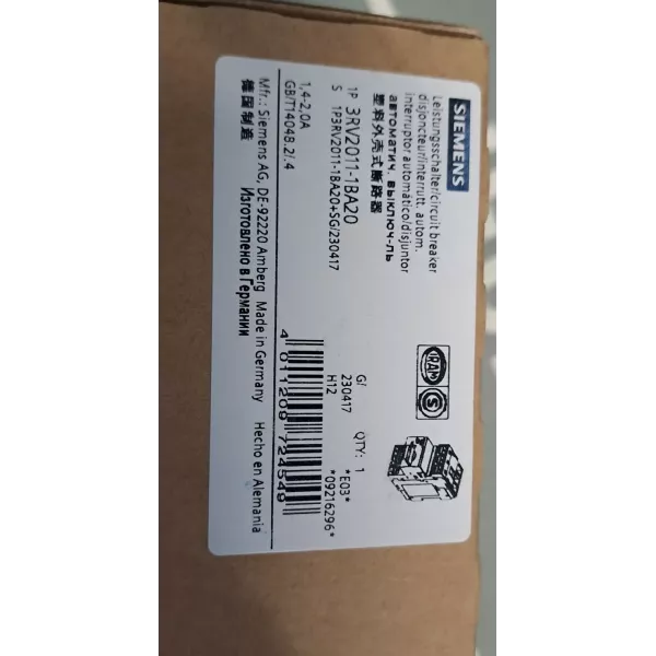 SIEMENS 3RV2011-1BA20