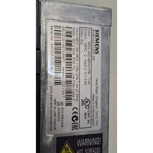 SIEMENS 6SL3210-1KE15-8AP1