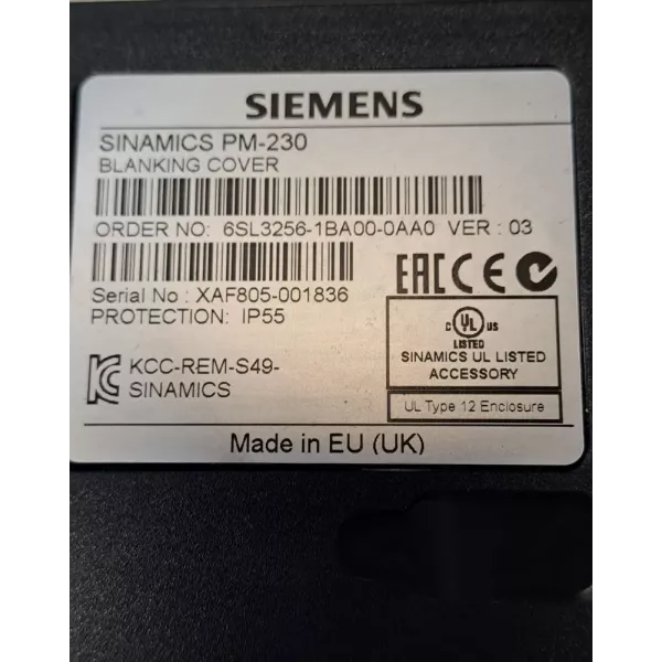 SIEMENS 6SL3256-1BA00-0AA0