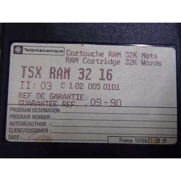 TÉLÉMÉCANIQUE  TSXRAM3216