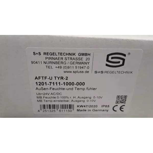 S+S REGELTECHNIK AFTF-U TYR-2
