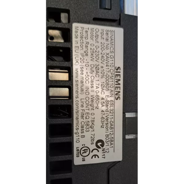 SIEMENS 6SL3211-0AB12-5BA1