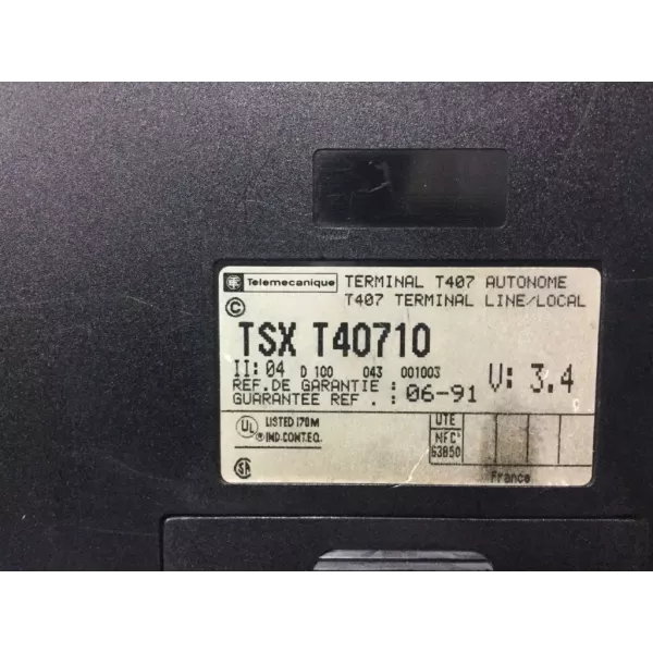 TÉLÉMÉCANIQUE  TSXT40710
