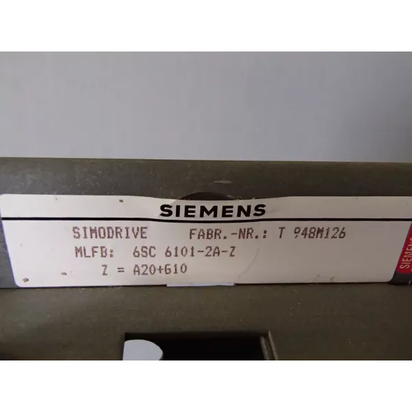 SIEMENS 6SC6101-2A-ZZ.A20+G10