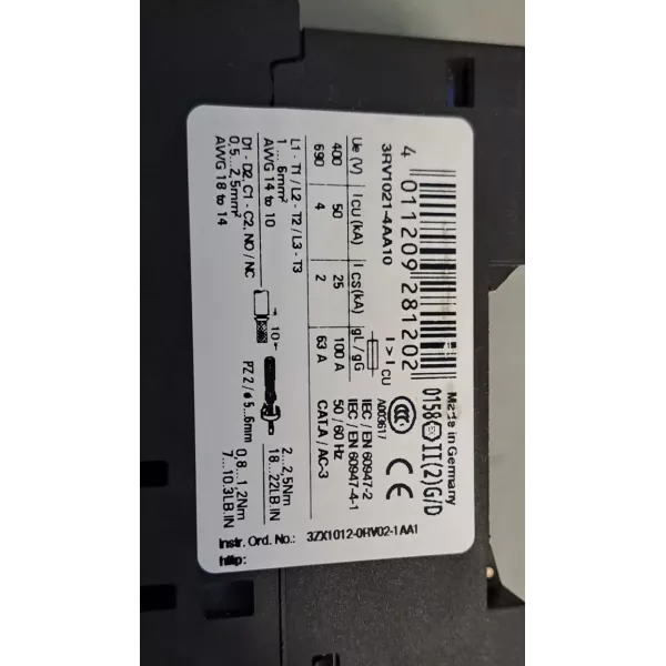 SIEMENS 3RV1021-4AA10