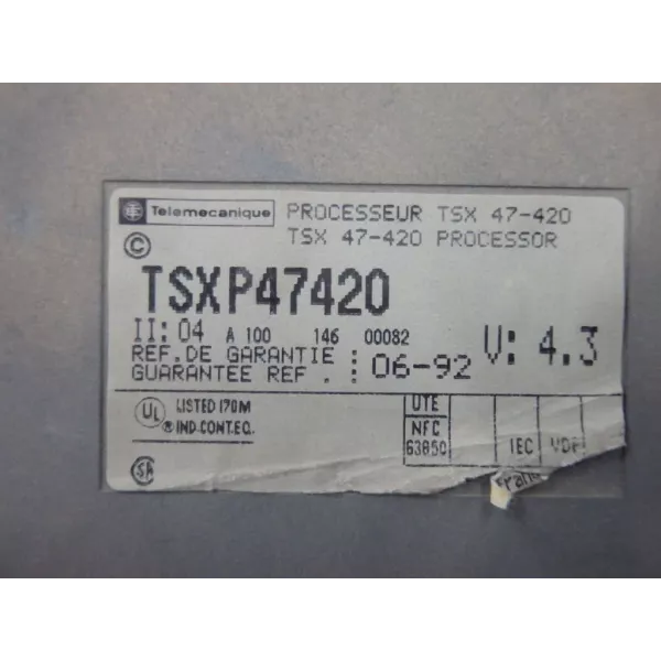 TÉLÉMÉCANIQUE  TSXP47420