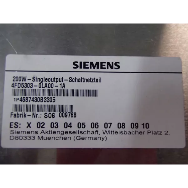 SIEMENS 4FD5303-0LA00-1A
