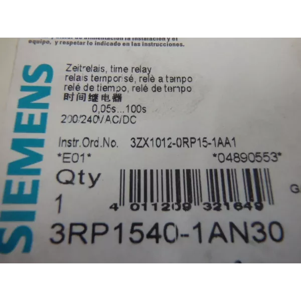SIEMENS 3RP1540-1AN30