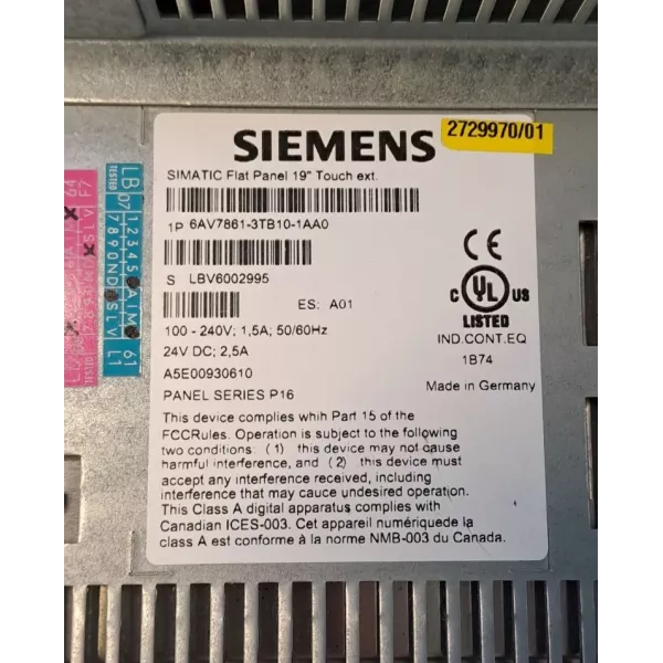 SIEMENS 6AV78613TB101AA0