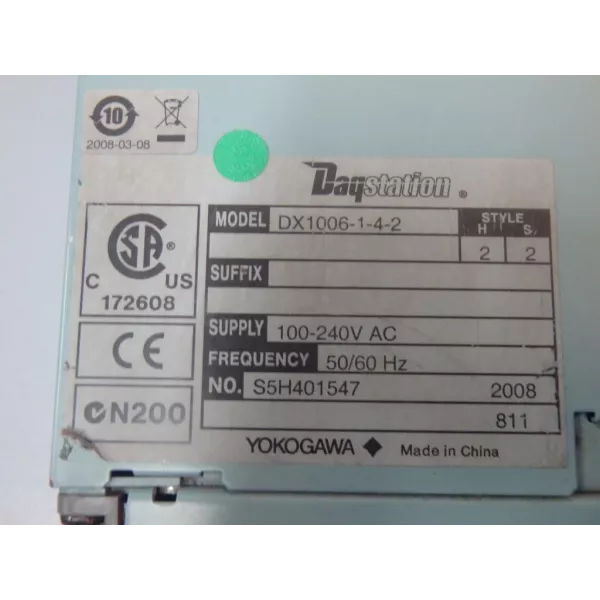 YOKOGAWA DX1006-1-4-2