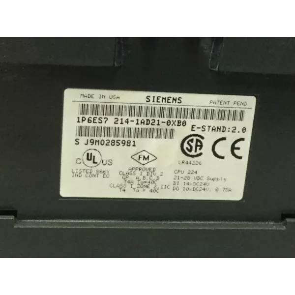 SIEMENS 6ES7214-1AD21-0XB0
