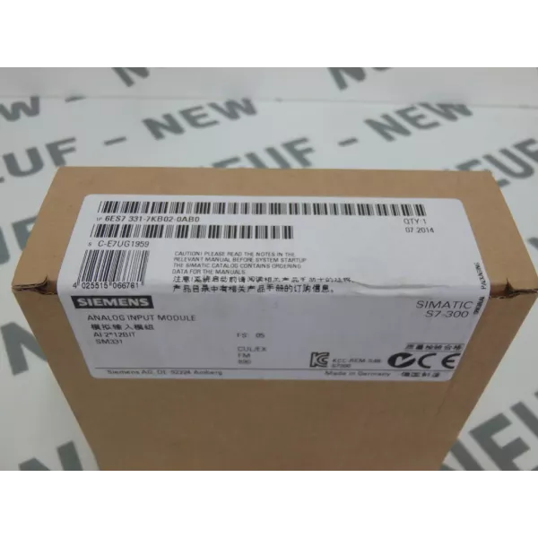 SIEMENS 6ES7331-7KB02-0AB0