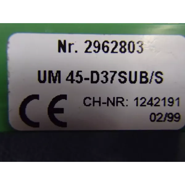 PHOENIX CONTACT  UM45-D37SUB/S