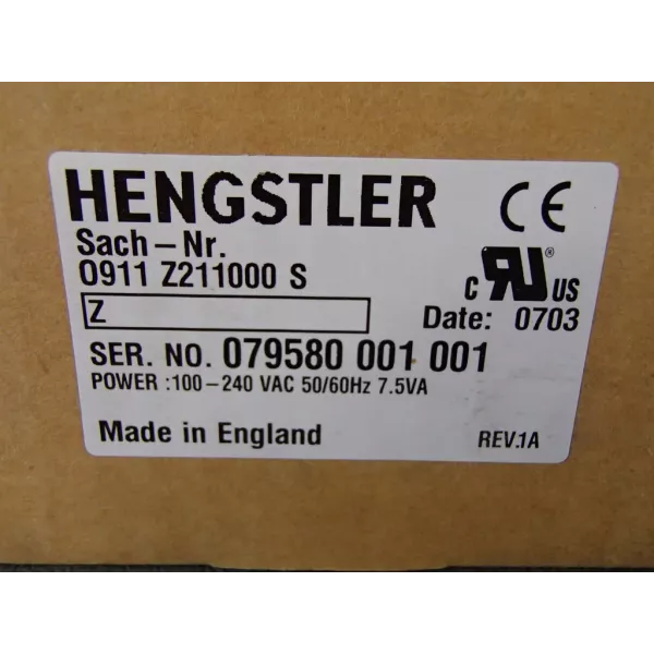 HENGSTLER GRADO911