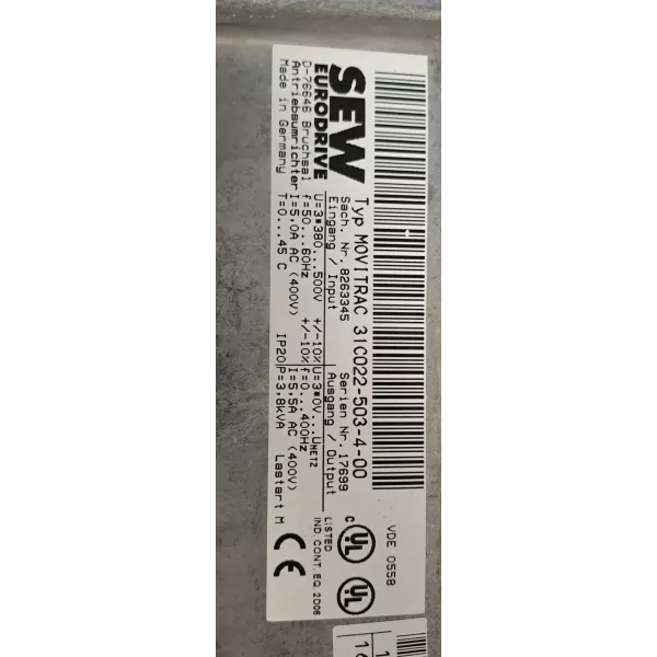 SEW EURODRIVE  31C022-503-4-00