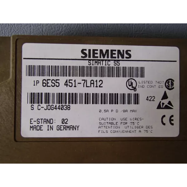 SIEMENS 6ES5451-7LA12