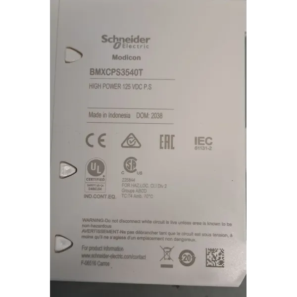 SCHNEIDER  BMXCPS3540T