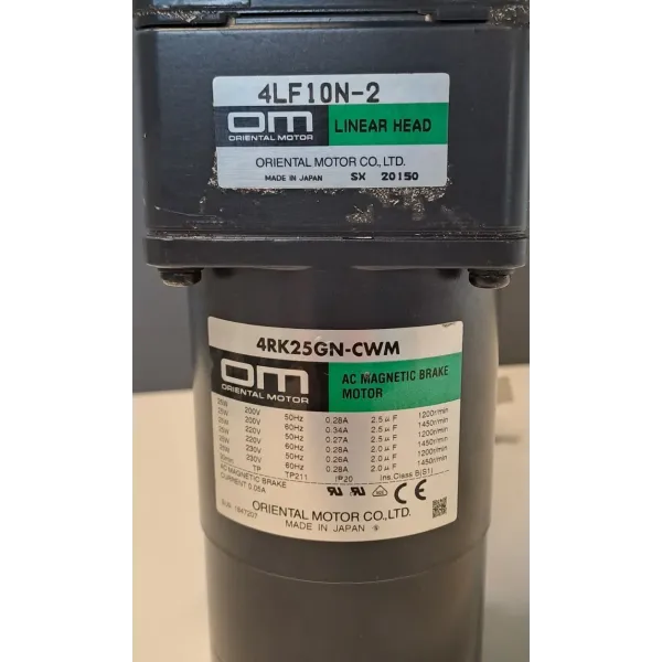 ORIENTAL MOTOR 4RK25GN-CWM + 4LF10N-2