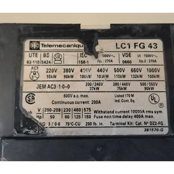 TÉLÉMÉCANIQUE  LC1FG43