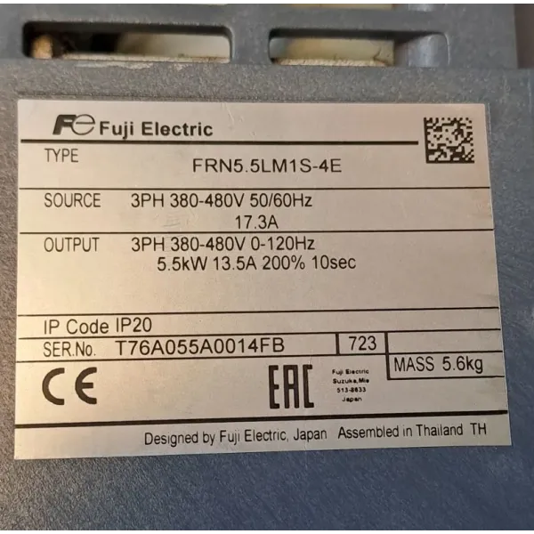 FUJI ELECTRIC FRN5.5LM1S-4E