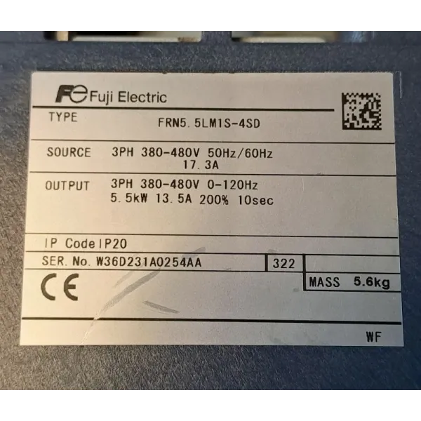 FUJI ELECTRIC FRN5.5LM1S-4SD