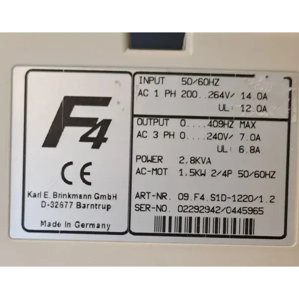 KEB 09.F4.S1D-1220/1.2