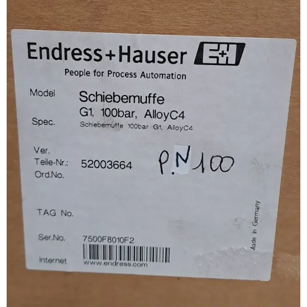ENDRESS HAUSER  PN100