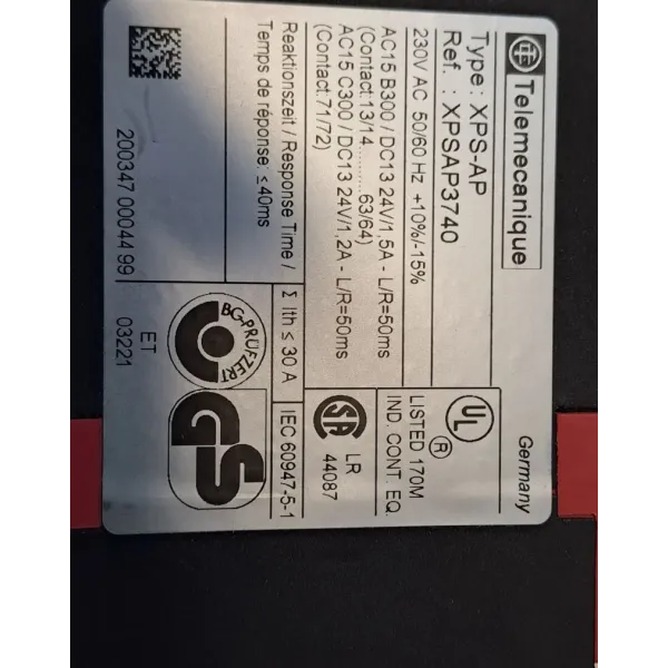 TÉLÉMÉCANIQUE  XPSAP3740