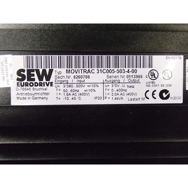 SEW EURODRIVE  31C005-503-4-00