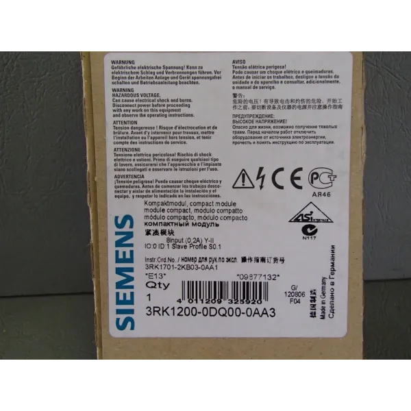 SIEMENS 3RK1200-0DQ00-0AA3