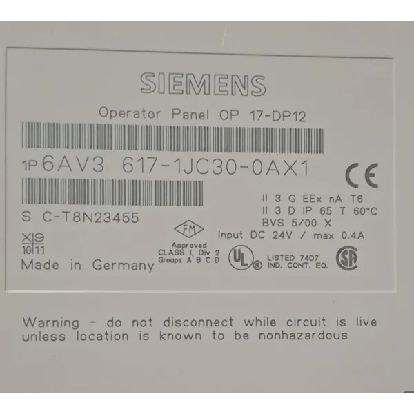 SIEMENS 6AV36171JC300AX1