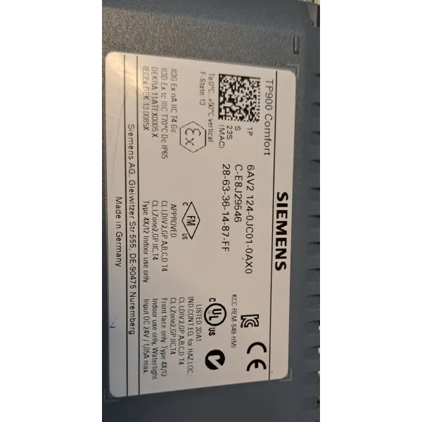 SIEMENS 6AV2124-0JC01-0AX0