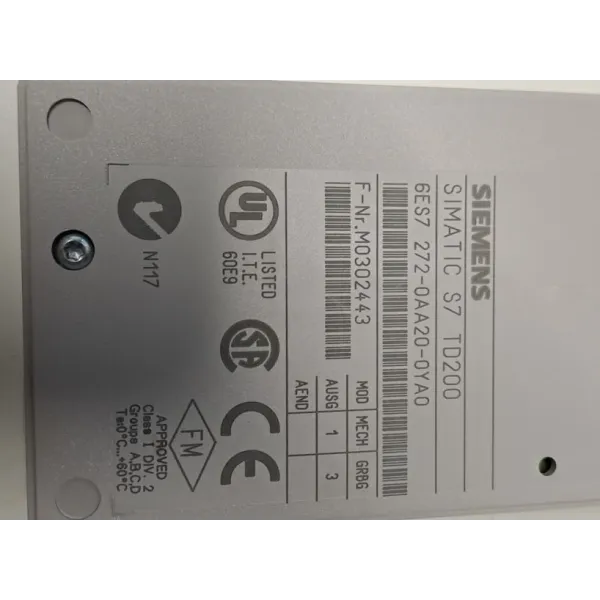 SIEMENS 6ES7272-0AA20-0YA0
