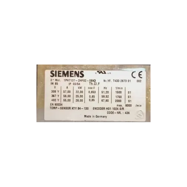 SIEMENS 1PH7137-2HF02-0BK3