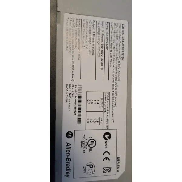 ALLEN BRADLEY  25A-D1P4N104