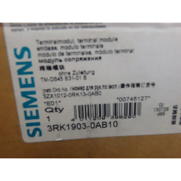 SIEMENS 3RK1903-0AB10