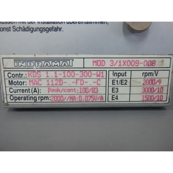 INDRAMAT  MOD3/1X009-008