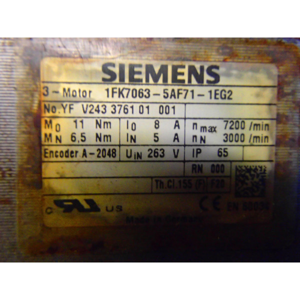 SIEMENS 1FK7063-5AF71-1EG2