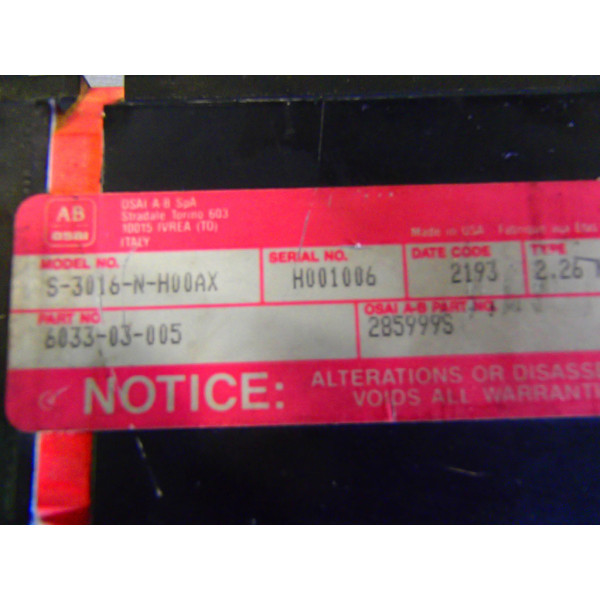 ALLEN-BRADLEY S-3016-N-H00AX