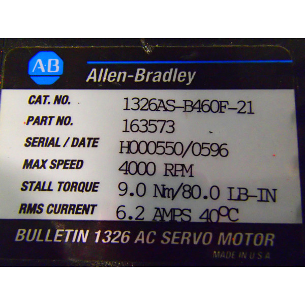 ALLEN-BRADLEY 1326AS-B460F-21
