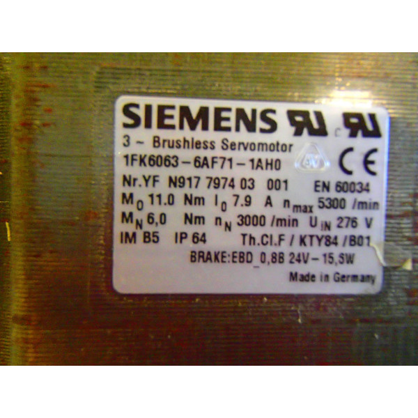 SIEMENS 1FK6063-6AF71-1AH0