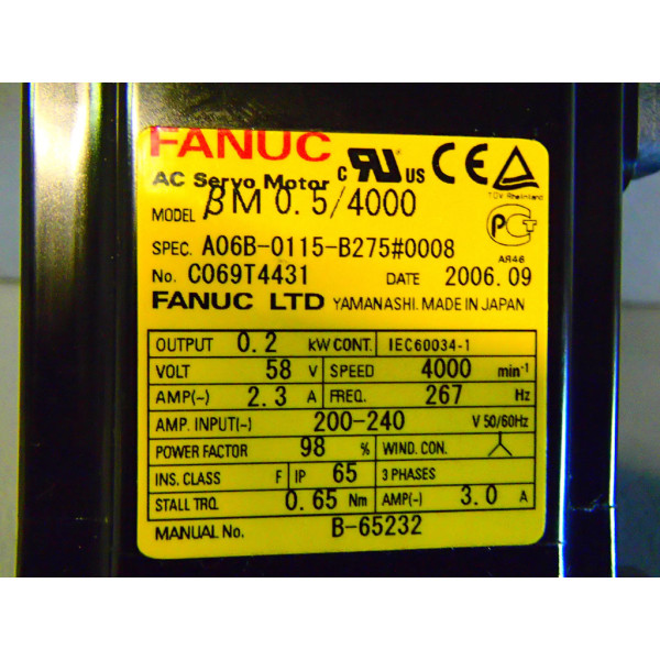 FANUC A06B-0115-B275/0008