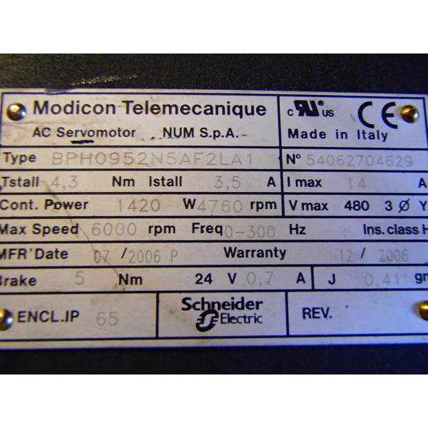 TÉLÉMÉCANIQUE  BPH0952N5AF2LA1