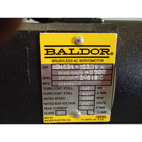 BALDOR BSM63A-233DI-B70020616C