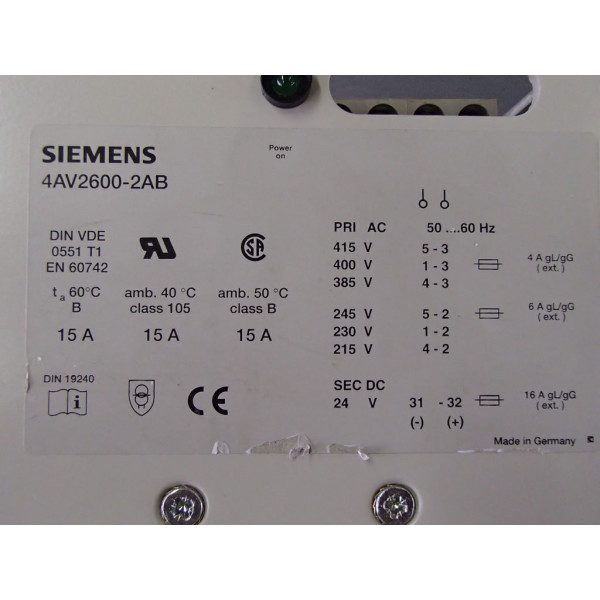 SIEMENS 4AV2600-2AB