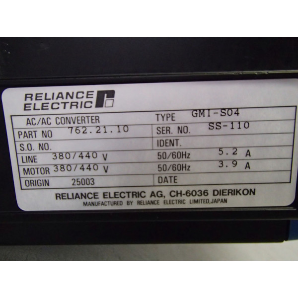 RELIANCE ELECTRIC 762.21.10