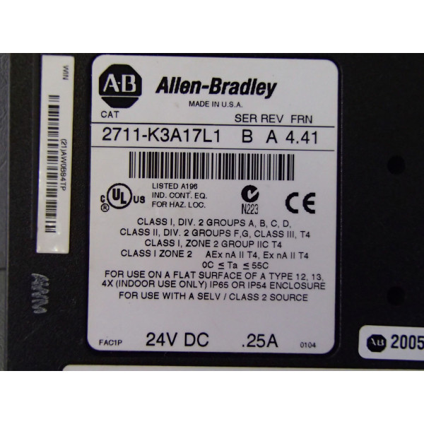 ALLEN-BRADLEY 2711-K3A17L1