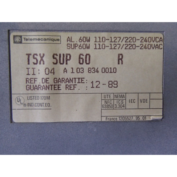 TÉLÉMÉCANIQUE  TSXSUP60