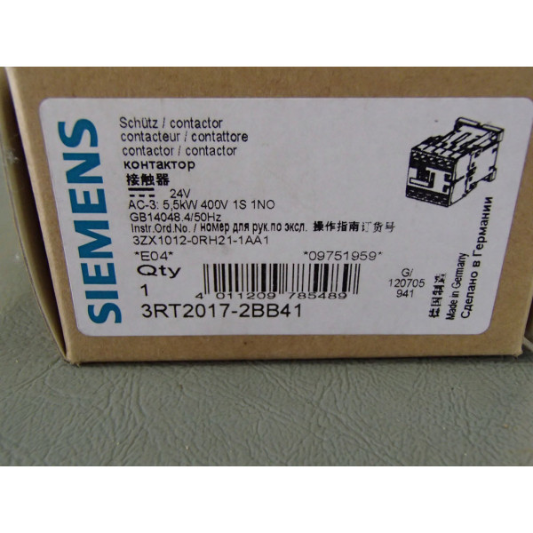 SIEMENS 3RT2017-2BB41